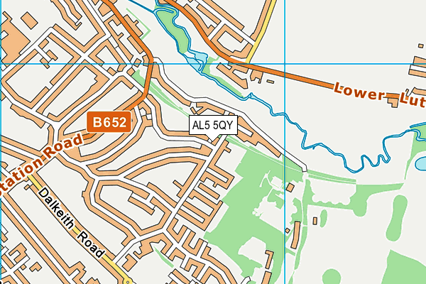AL5 5QY map - OS VectorMap District (Ordnance Survey) AL5 5QY map - OS VectorMap District (Ordnance Survey)