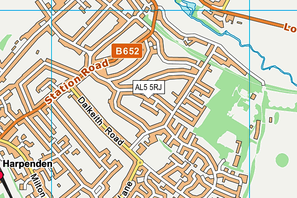 AL5 5RJ map - OS VectorMap District (Ordnance Survey) AL5 5RJ map - OS VectorMap District (Ordnance Survey)