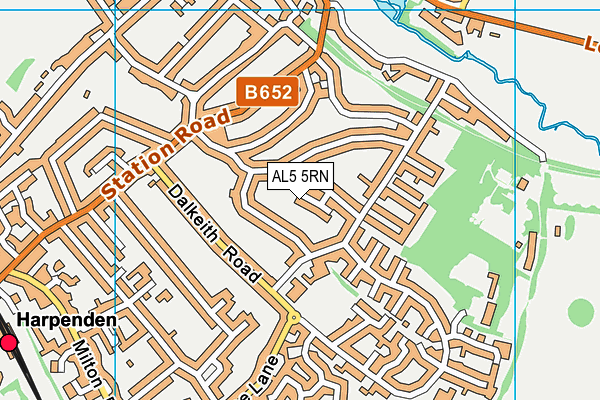 AL5 5RN map - OS VectorMap District (Ordnance Survey) AL5 5RN map - OS VectorMap District (Ordnance Survey)
