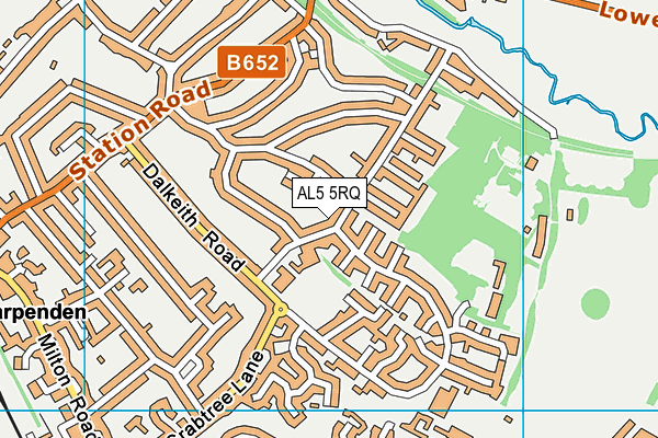 AL5 5RQ map - OS VectorMap District (Ordnance Survey) AL5 5RQ map - OS VectorMap District (Ordnance Survey)