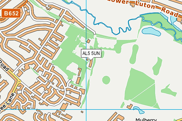 AL5 5UN map - OS VectorMap District (Ordnance Survey) AL5 5UN map - OS VectorMap District (Ordnance Survey)