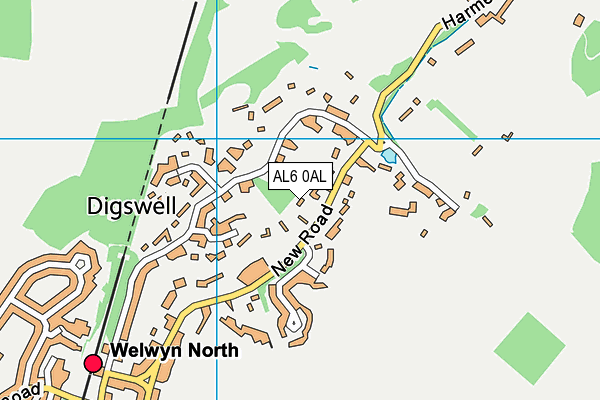 AL6 0AL map - OS VectorMap District (Ordnance Survey) AL6 0AL map - OS VectorMap District (Ordnance Survey)