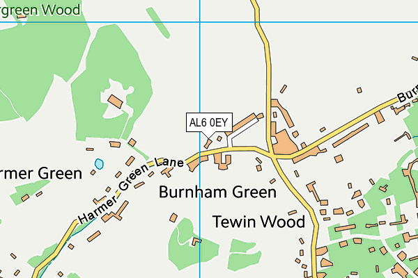 AL6 0EY map - OS VectorMap District (Ordnance Survey) AL6 0EY map - OS VectorMap District (Ordnance Survey)