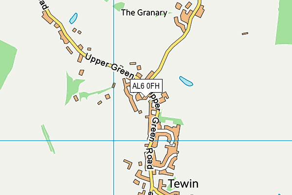 AL6 0FH map - OS VectorMap District (Ordnance Survey) AL6 0FH map - OS VectorMap District (Ordnance Survey)