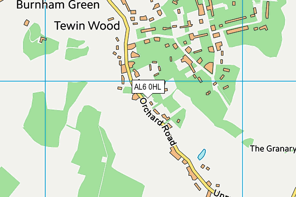 AL6 0HL map - OS VectorMap District (Ordnance Survey) AL6 0HL map - OS VectorMap District (Ordnance Survey)