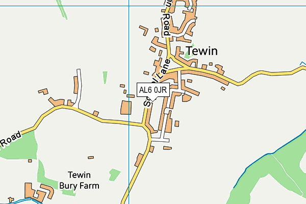 AL6 0JR map - OS VectorMap District (Ordnance Survey) AL6 0JR map - OS VectorMap District (Ordnance Survey)