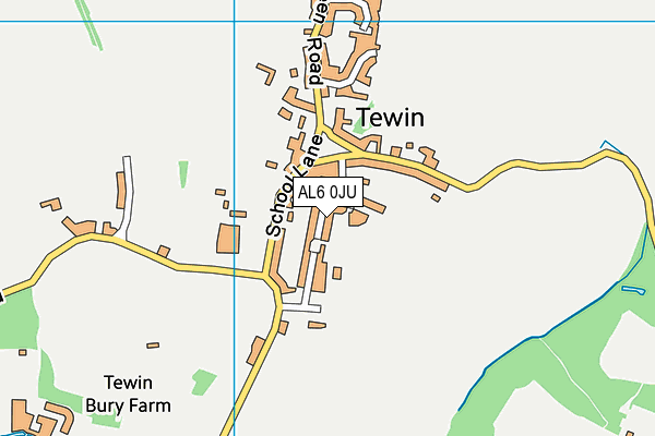AL6 0JU map - OS VectorMap District (Ordnance Survey) AL6 0JU map - OS VectorMap District (Ordnance Survey)