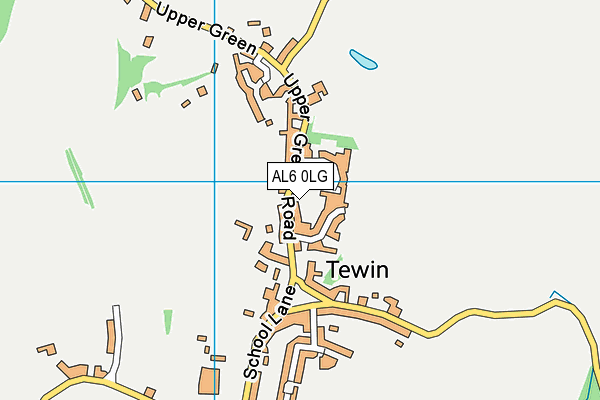 AL6 0LG map - OS VectorMap District (Ordnance Survey) AL6 0LG map - OS VectorMap District (Ordnance Survey)