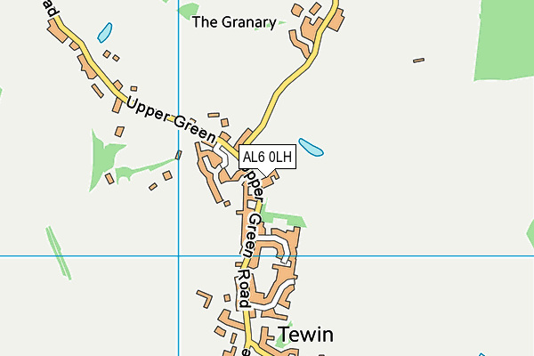 AL6 0LH map - OS VectorMap District (Ordnance Survey)