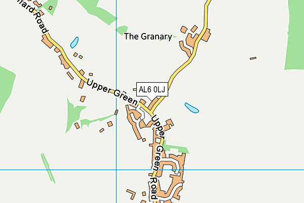 AL6 0LJ map - OS VectorMap District (Ordnance Survey) AL6 0LJ map - OS VectorMap District (Ordnance Survey)