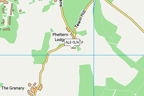AL6 0LN map - OS VectorMap District (Ordnance Survey)