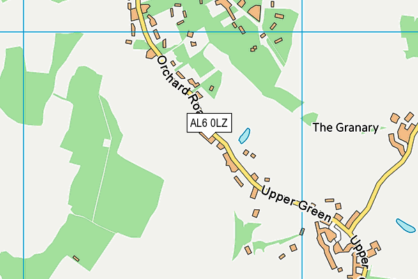 AL6 0LZ map - OS VectorMap District (Ordnance Survey) AL6 0LZ map - OS VectorMap District (Ordnance Survey)