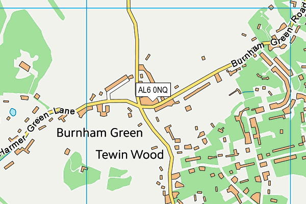 AL6 0NQ map - OS VectorMap District (Ordnance Survey) AL6 0NQ map - OS VectorMap District (Ordnance Survey)