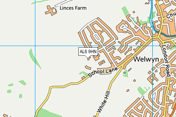 AL6 9HN map - OS VectorMap District (Ordnance Survey) AL6 9HN map - OS VectorMap District (Ordnance Survey)
