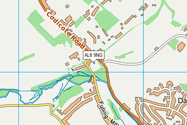 AL6 9NG map - OS VectorMap District (Ordnance Survey) AL6 9NG map - OS VectorMap District (Ordnance Survey)