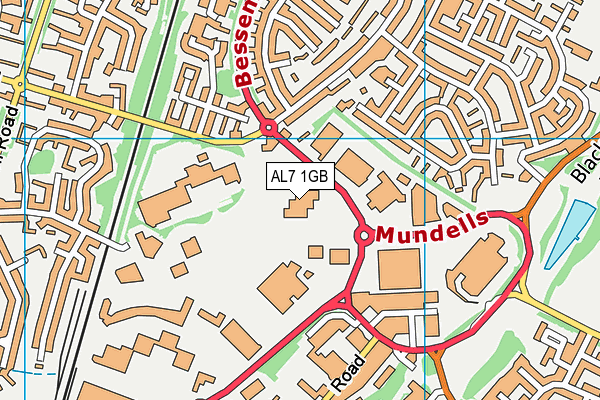 AL7 1GB map - OS VectorMap District (Ordnance Survey) AL7 1GB map - OS VectorMap District (Ordnance Survey)