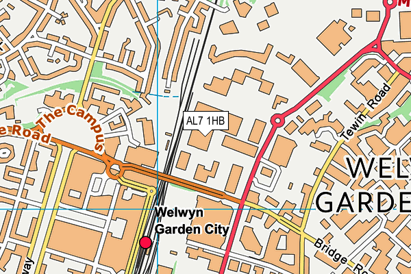 AL7 1HB map - OS VectorMap District (Ordnance Survey) AL7 1HB map - OS VectorMap District (Ordnance Survey)