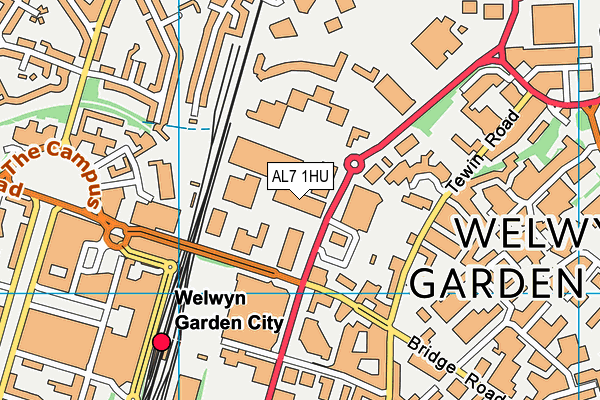 AL7 1HU map - OS VectorMap District (Ordnance Survey) AL7 1HU map - OS VectorMap District (Ordnance Survey)