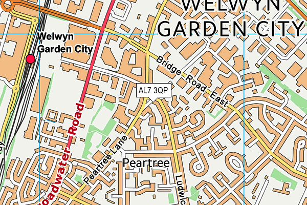 AL7 3QP map - OS VectorMap District (Ordnance Survey) AL7 3QP map - OS VectorMap District (Ordnance Survey)