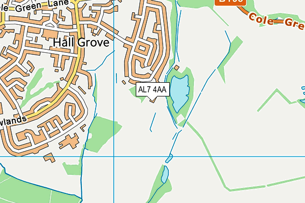 AL7 4AA map - OS VectorMap District (Ordnance Survey) AL7 4AA map - OS VectorMap District (Ordnance Survey)