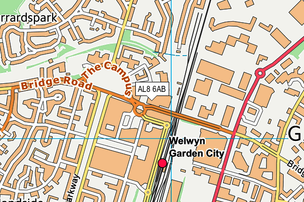 AL8 6AB map - OS VectorMap District (Ordnance Survey) AL8 6AB map - OS VectorMap District (Ordnance Survey)