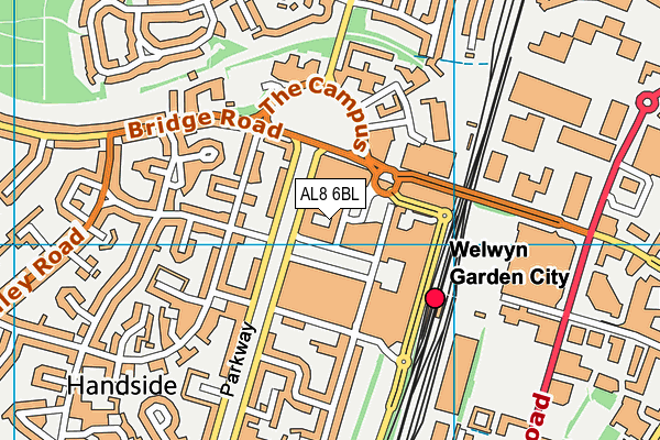 AL8 6BL map - OS VectorMap District (Ordnance Survey) AL8 6BL map - OS VectorMap District (Ordnance Survey)