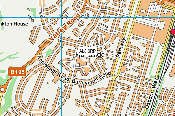 AL8 6RP map - OS VectorMap District (Ordnance Survey) AL8 6RP map - OS VectorMap District (Ordnance Survey)