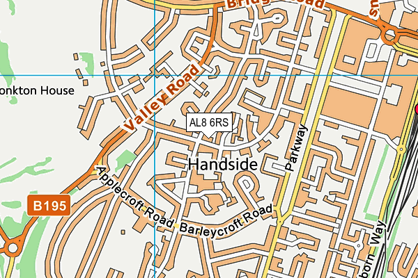 AL8 6RS map - OS VectorMap District (Ordnance Survey) AL8 6RS map - OS VectorMap District (Ordnance Survey)
