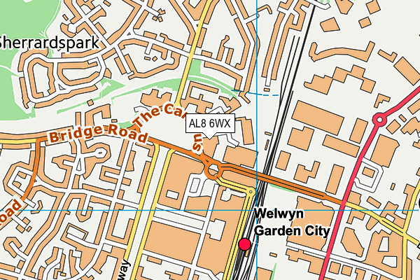 AL8 6WX map - OS VectorMap District (Ordnance Survey) AL8 6WX map - OS VectorMap District (Ordnance Survey)