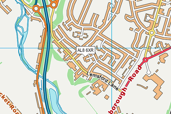 AL8 6XR map - OS VectorMap District (Ordnance Survey) AL8 6XR map - OS VectorMap District (Ordnance Survey)