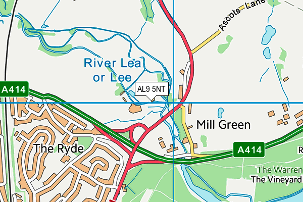AL9 5NT map - OS VectorMap District (Ordnance Survey) AL9 5NT map - OS VectorMap District (Ordnance Survey)
