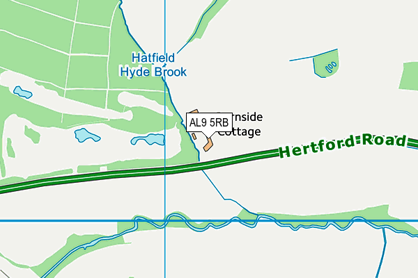 AL9 5RB map - OS VectorMap District (Ordnance Survey) AL9 5RB map - OS VectorMap District (Ordnance Survey)