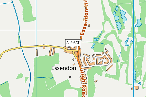 AL9 6AT map - OS VectorMap District (Ordnance Survey) AL9 6AT map - OS VectorMap District (Ordnance Survey)