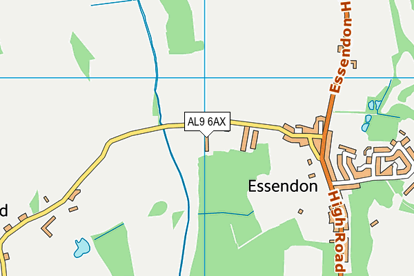 AL9 6AX map - OS VectorMap District (Ordnance Survey) AL9 6AX map - OS VectorMap District (Ordnance Survey)