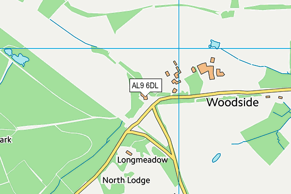 AL9 6DL map - OS VectorMap District (Ordnance Survey) AL9 6DL map - OS VectorMap District (Ordnance Survey)