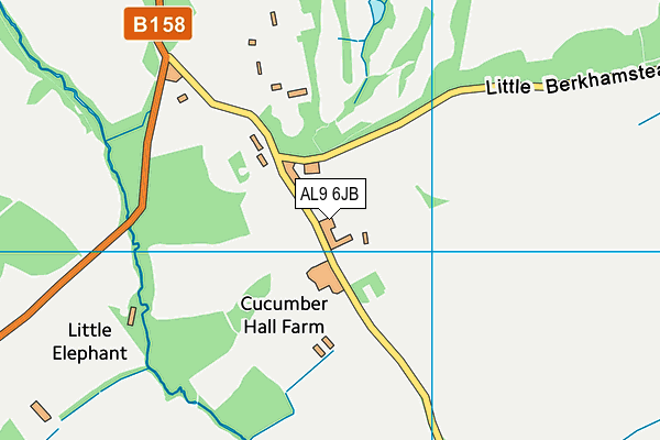 AL9 6JB map - OS VectorMap District (Ordnance Survey) AL9 6JB map - OS VectorMap District (Ordnance Survey)