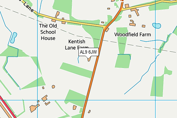 AL9 6JW map - OS VectorMap District (Ordnance Survey) AL9 6JW map - OS VectorMap District (Ordnance Survey)