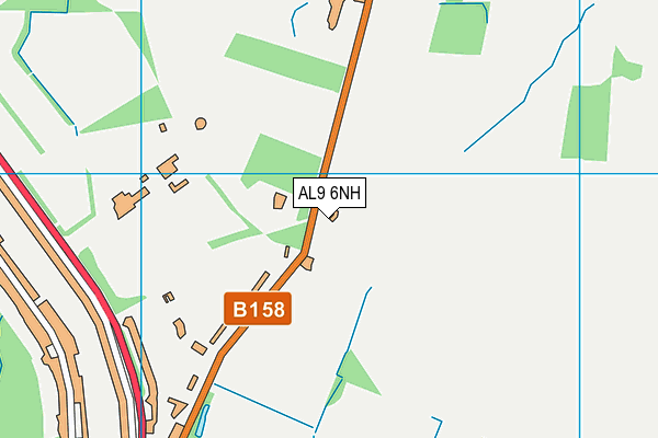 AL9 6NH map - OS VectorMap District (Ordnance Survey) AL9 6NH map - OS VectorMap District (Ordnance Survey)