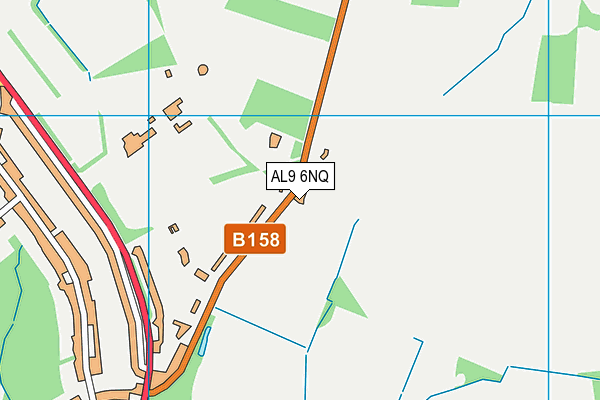 AL9 6NQ map - OS VectorMap District (Ordnance Survey) AL9 6NQ map - OS VectorMap District (Ordnance Survey)