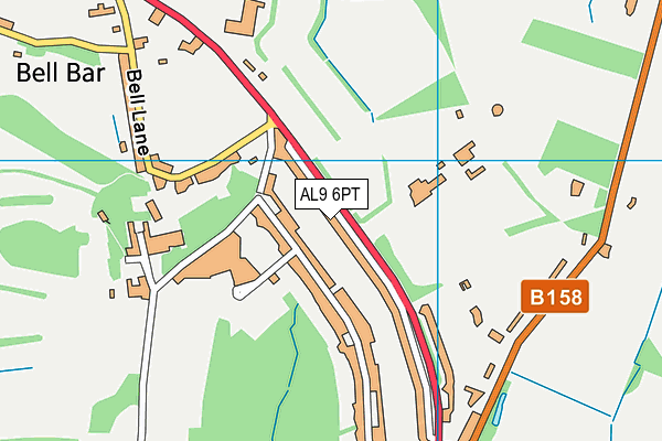 AL9 6PT map - OS VectorMap District (Ordnance Survey) AL9 6PT map - OS VectorMap District (Ordnance Survey)