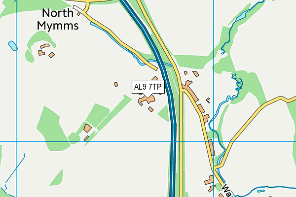 AL9 7TP map - OS VectorMap District (Ordnance Survey) AL9 7TP map - OS VectorMap District (Ordnance Survey)