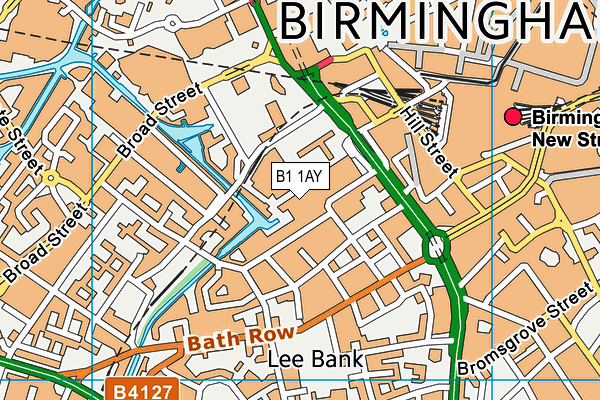 B1 1AY map - OS VectorMap District (Ordnance Survey) B1 1AY map - OS VectorMap District (Ordnance Survey)