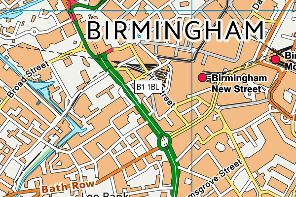 B1 1BL map - OS VectorMap District (Ordnance Survey) B1 1BL map - OS VectorMap District (Ordnance Survey)