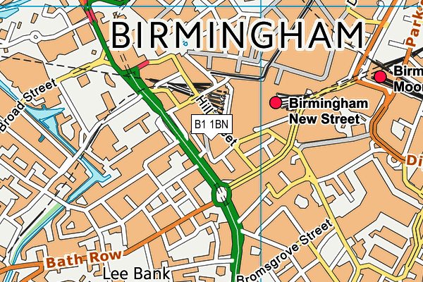 B1 1BN map - OS VectorMap District (Ordnance Survey) B1 1BN map - OS VectorMap District (Ordnance Survey)