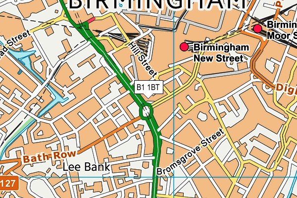 B1 1BT map - OS VectorMap District (Ordnance Survey) B1 1BT map - OS VectorMap District (Ordnance Survey)