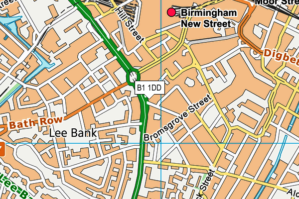 B1 1DD map - OS VectorMap District (Ordnance Survey) B1 1DD map - OS VectorMap District (Ordnance Survey)