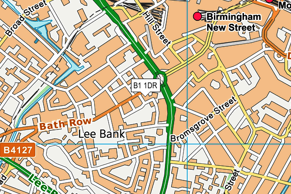B1 1DR map - OS VectorMap District (Ordnance Survey) B1 1DR map - OS VectorMap District (Ordnance Survey)