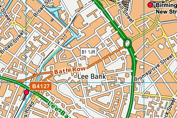 B1 1JR map - OS VectorMap District (Ordnance Survey) B1 1JR map - OS VectorMap District (Ordnance Survey)