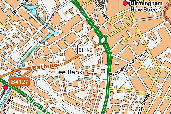 B1 1NS map - OS VectorMap District (Ordnance Survey) B1 1NS map - OS VectorMap District (Ordnance Survey)