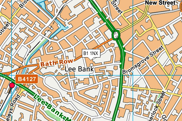 B1 1NX map - OS VectorMap District (Ordnance Survey) B1 1NX map - OS VectorMap District (Ordnance Survey)